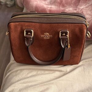 Coach Brown Suede mini Rowan
